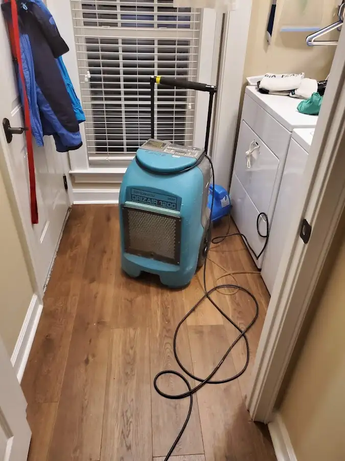 Commercial dehumidifier deployed for Flood Damage Cleanup in Glendale Heights